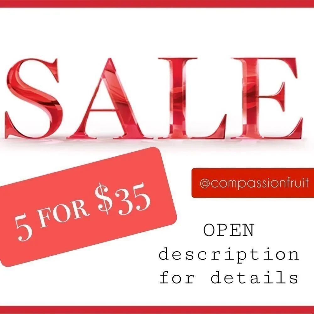 5 items for $35 SALE OPEN DESCRIPTION FOR DETAILS
